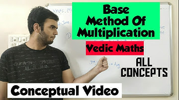 Base Method Of Multiplication,All concepts - Vedic Mathematics. #basemethod #multiplication