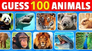 Guess 100 Animals in 3 Seconds | Easy, Medium, Hard, Impossible