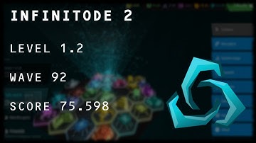 Infinitode 2 - Level 1.2 Wave 92 [75.598 Score]