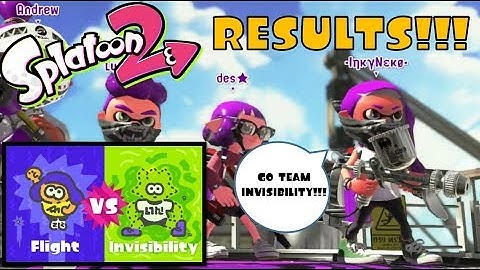 Splatoon 2 Splatfest 2 - Flight vs Invisibility RESULTS!!! - Nintendo Switch Gameplay