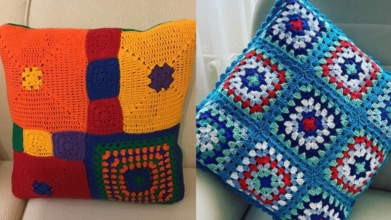 newest version of crochet cushion covers patterns YouTube