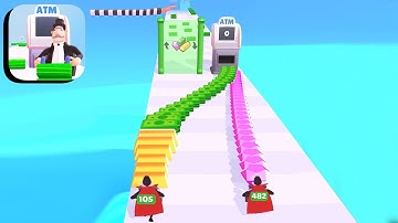 ATM RUSH  ALL LEVELS GAMEPLAY ANDROID,IOS (LEVELS 36-37)