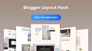 Get a FREE Blogger Layout Pack for Divi