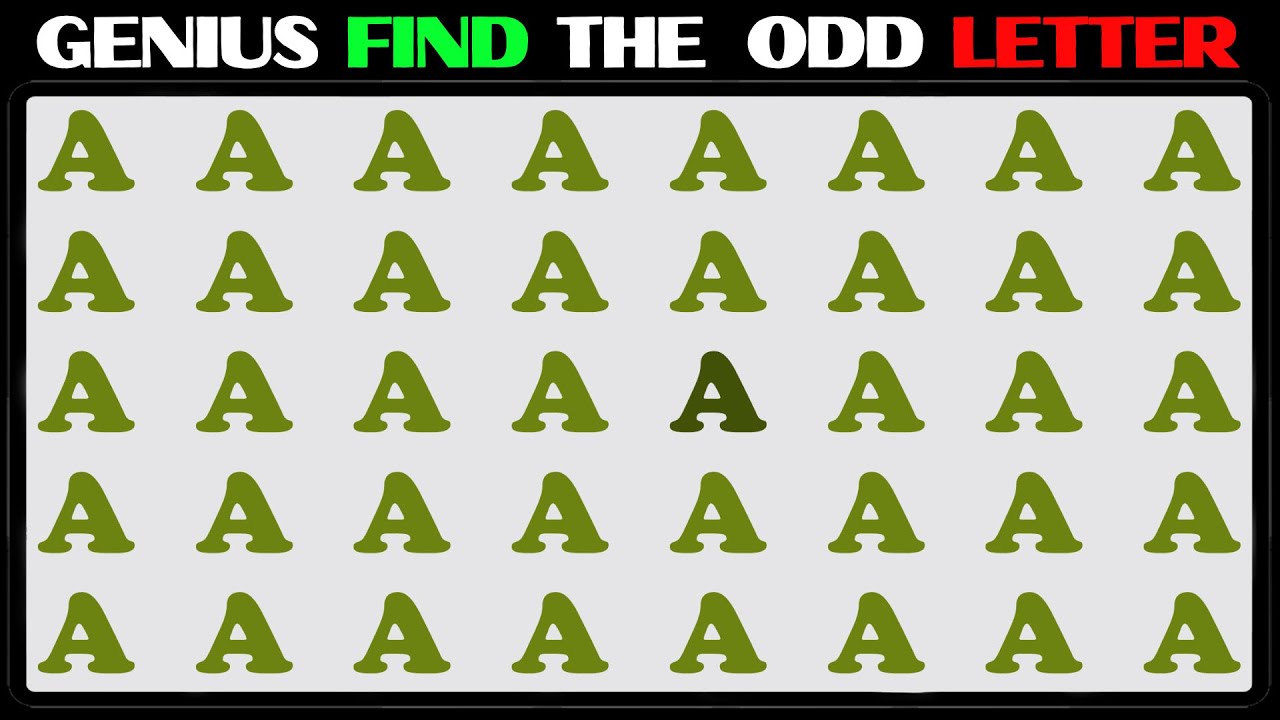 【Find The Odd Letter Out】🧩 🤔 Solve all 15 Riddles #117