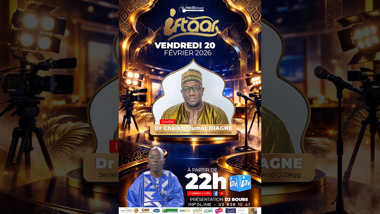 🛑 |DIRECT| IFTAAR DU 20 FEVRIER 2026 AVEC DJ BOUBS IVITE Cheikh Oumar DIAGNE
