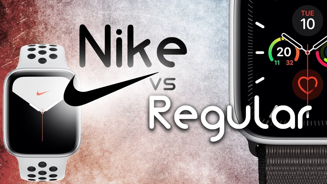 Inmundicia Mensajero Torpe Apple Watch Series 5 Nike vs Regular - YouTube