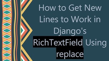 How to Get New Lines to Work in Django