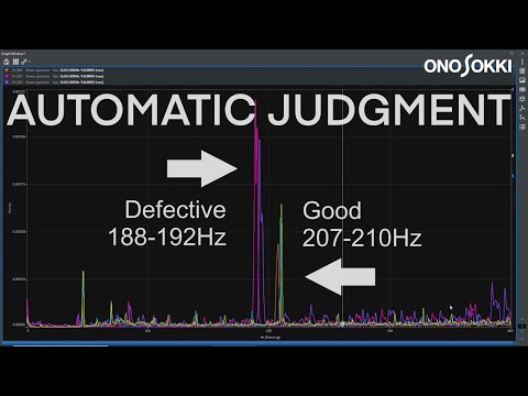 ONO SOKKI  3 steps to realize automatic PASS/FAIL Judgment
