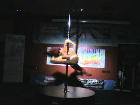 Jess Leanne Norris performing at Bucks Pole Fitnes...