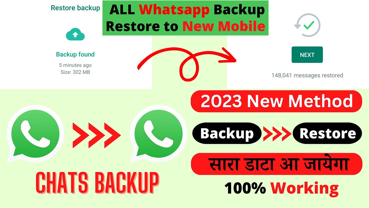 WhatsApp ka Backup kaise le Backup And Restore WhatsApp Chats to New