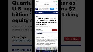 We saw Intel go Ballistic & now Trump Buys Quantum/$ibm $qbts $qubt $infq $rgti $hon $ionq $gfs