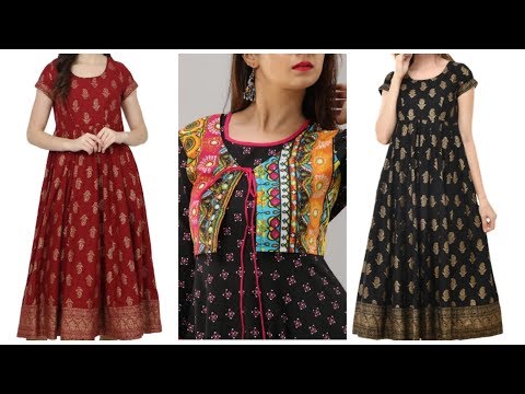 Georgette Long frok with embroidery at Rs 375 in New Delhi | ID: 26477485730