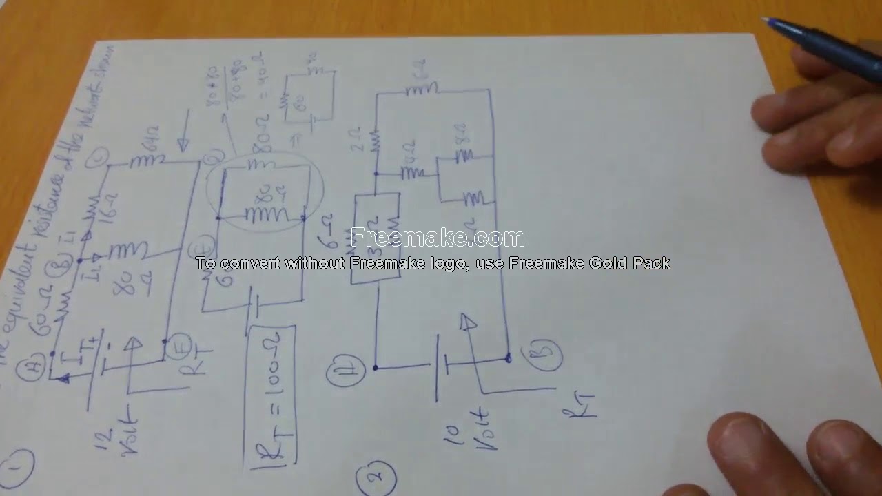 Electrical Circuits Analysis: How to compute the equivalent resistance?  حساب المقاومة المكافئة