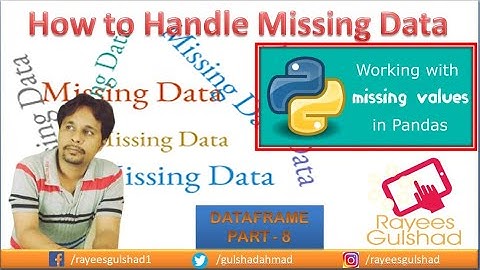 Pandas | DataFrame | Part - 8 | Python | How to Handle Missing Data in a DataFrame?