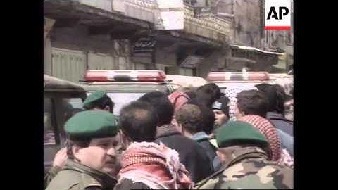 HEBRON: CLASHES BETWEEN ISRAELI SOLDIERS & PALESTINIAN PROTESTERS