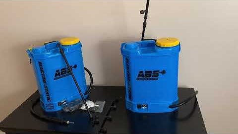 Electrostatic Backpack Sprayer Setup