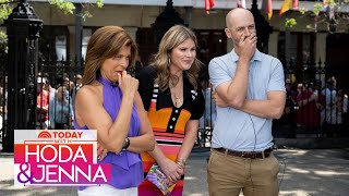 Hoda and Jenna surprise coach of The 18th Ward in New Orleans
