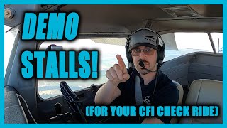 Demonstration Stalls!  CFI Check ride