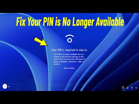 Решить проблему Ваш PIN-код больше не доступен в Windows 11/10 | Fix Your PIN is No Longer Available