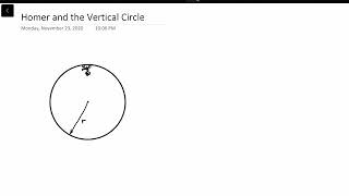 Exam 3 - Homer and the Vertical Loop Net Worth