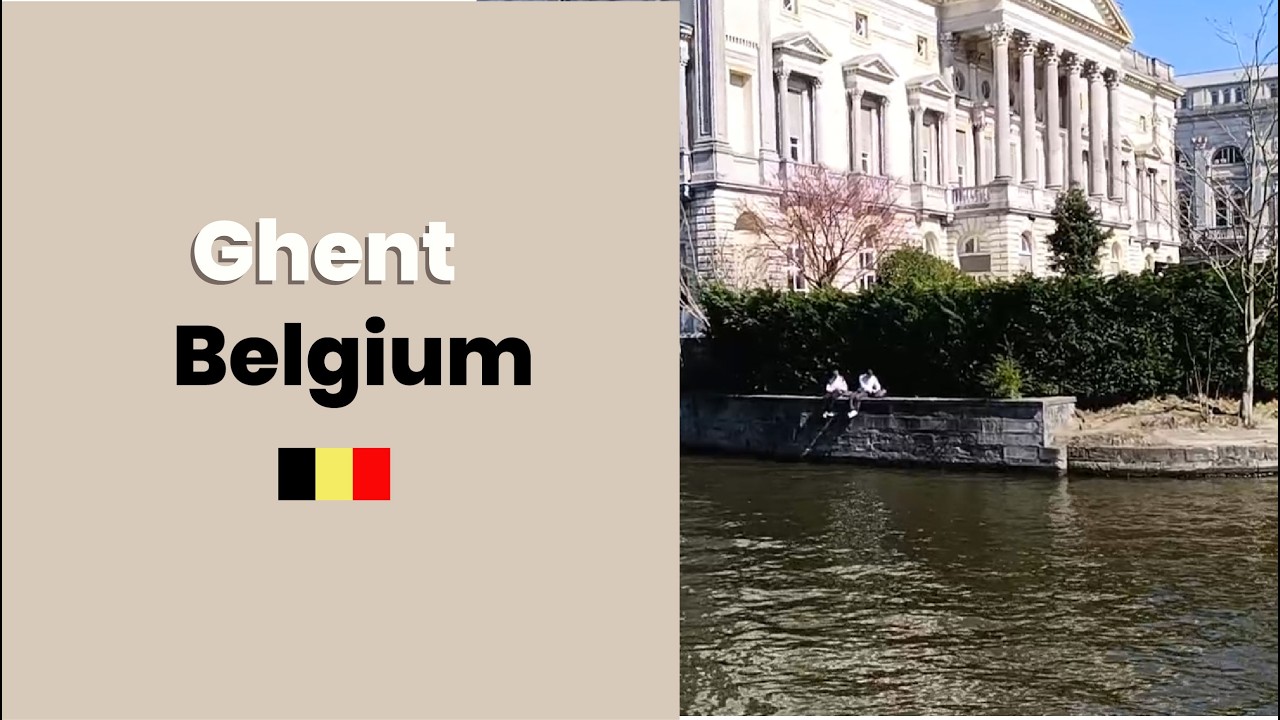 Ghent, Belgium .Sunny Walking Tour Through a Belgian Student