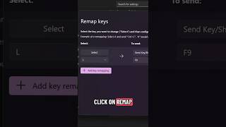 Remap any key or shortcut on your PC—free with PowerToys! #WindowsTips #PowerToys #KeyboardHack