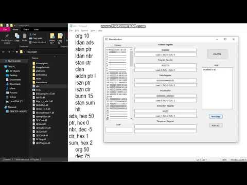 Assembler program made using C++ and QT framework