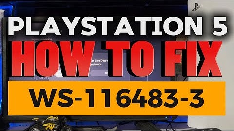 How To Fix PS5 Error WS-116483-3 Problem Connection Server PlayStation 5