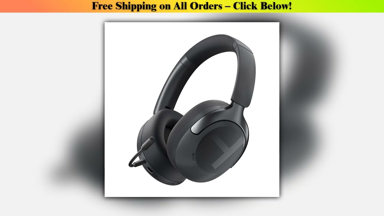 HAYLOU S40 ANC Wireless Headphone 50dB Noise Canceling Hi-Res 3D Spatial Audio Earphone with LDAC