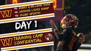 Commanders Training Camp Confidential | DAY 1 | WRs Fast Start + Meet Rasul Douglas + Injury Updates
