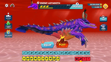 HUNGRY SHARK EVOLUTION ALL ENEMY SHARK GAMEPLAY (NEW ASTAROTH UPDATE)
