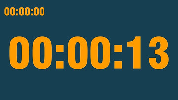 13 second timer (with end alarm, time elapsed and progress bar)