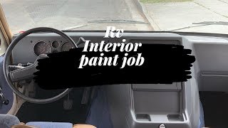 1985 Chevy Minnie Winnie spray paint Remodel