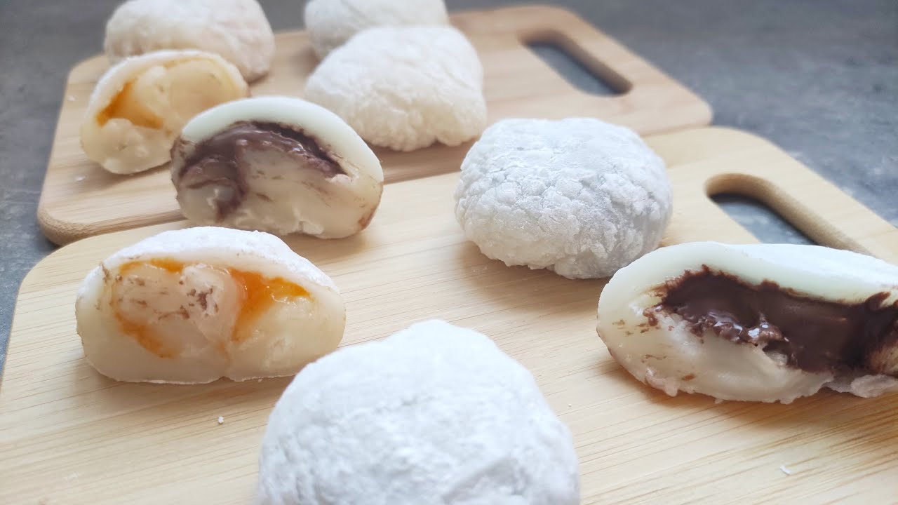 recette de mochis / Nutella / confiture/ japonais / facile / Tik tok