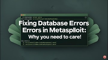 Fixing Database Errors in Metasploit (and why you need to care)