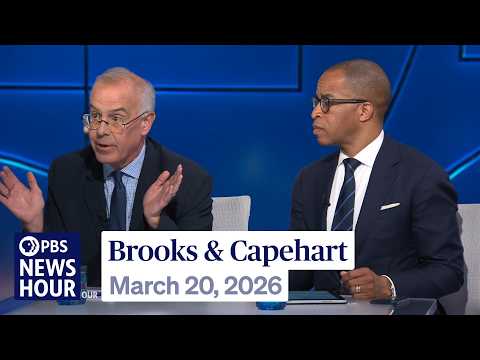 Thumbnail for Brooks and Capehart on Trump struggling to contain economic fallout of Iran war