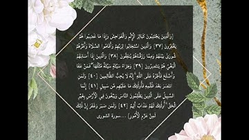 القرآن الكريم آيات قصيرة من سورة الشورى/ تلاوة : محمد اللحيدان