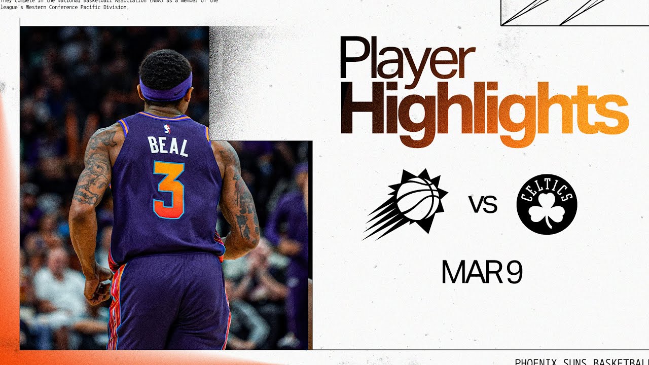 Bradley Beal goes for 25 points in game vs. the Boston Celtics on March 9, 2024. | Phoenix Suns