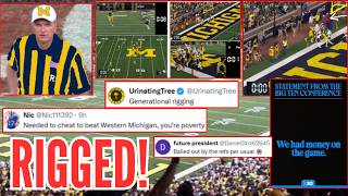 Sports Fans OUTRAGED! Michigan CHEATS In Victory vs Western Michigan! Big 10 RIGS THE SYSTEM!