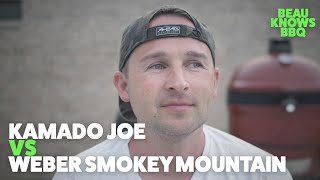 Kamado Joe vs Weber Smokey Mountain  - Pulled Pork