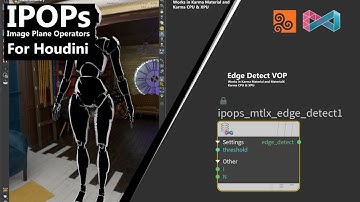 Houdini MaterilaX - Edge Detect Shader - IPOPs (Image Plane Operators)