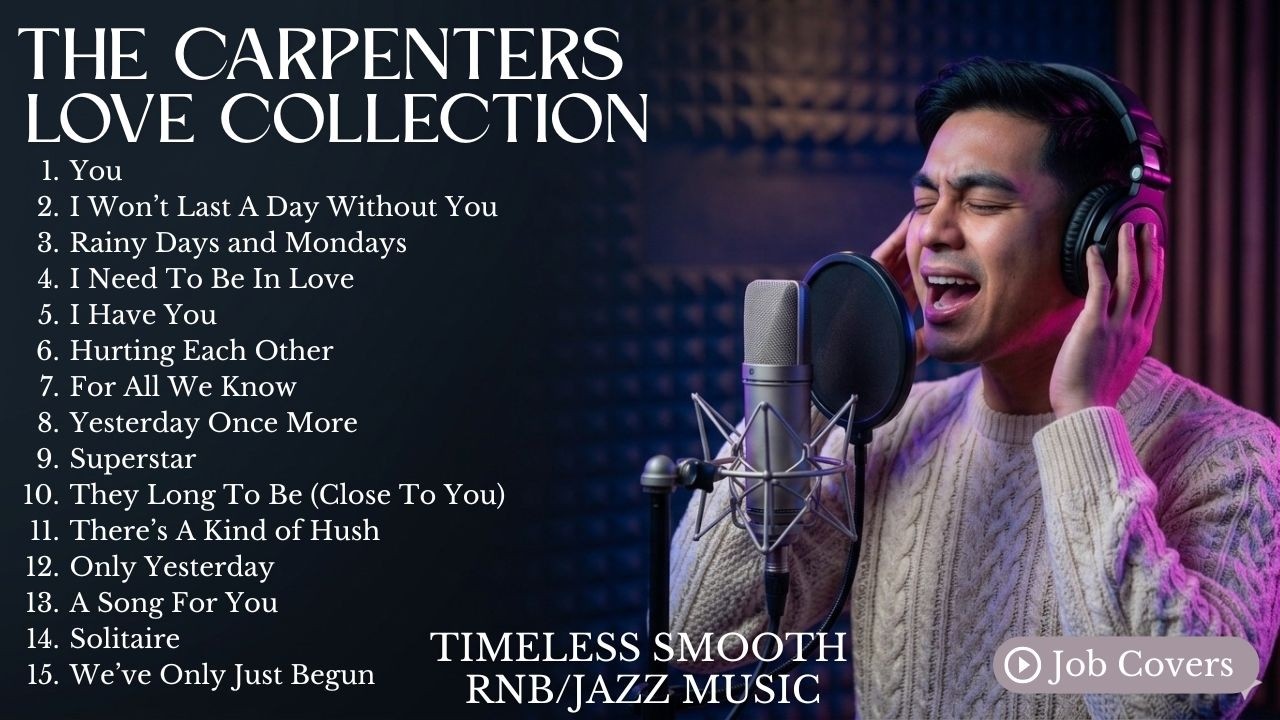 The Carpenters Love Collection - 1HR NON STOP | Male RNB/Jazz | Job Covers