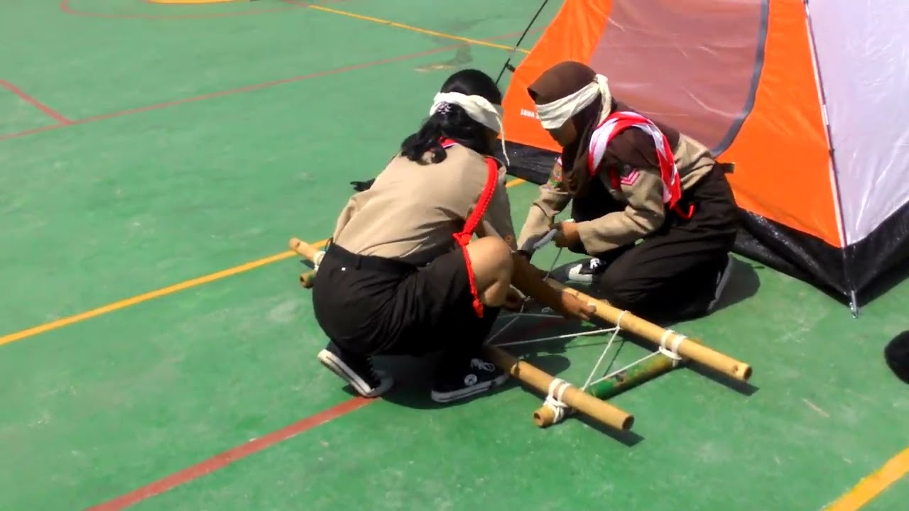 2015 MPLS Pasang tenda Tandu Mata Tertutup