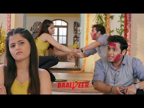 अन्नया को देखकर बालवीर ने रंगोली के रंगो से मुँह किया काला || Baalveer Returns