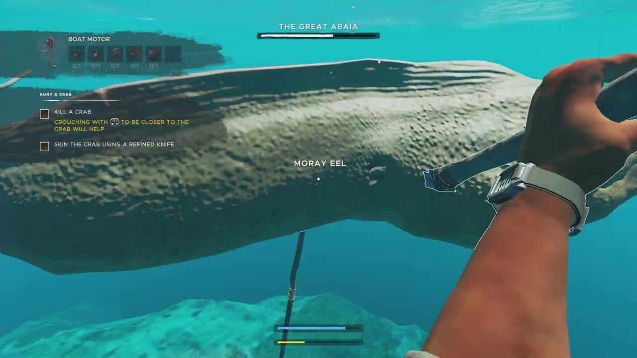 Me defeating the abaia stranded deep