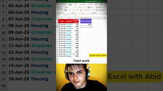 Hard Work vs Smart Work in Excel - SUMIF Edition 🤯 #excel #shorts