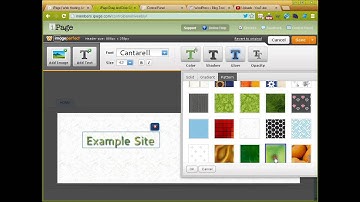 Weebly Drag and Drop: Site Title and Header image