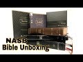 Unboxing some new NASB Bibles