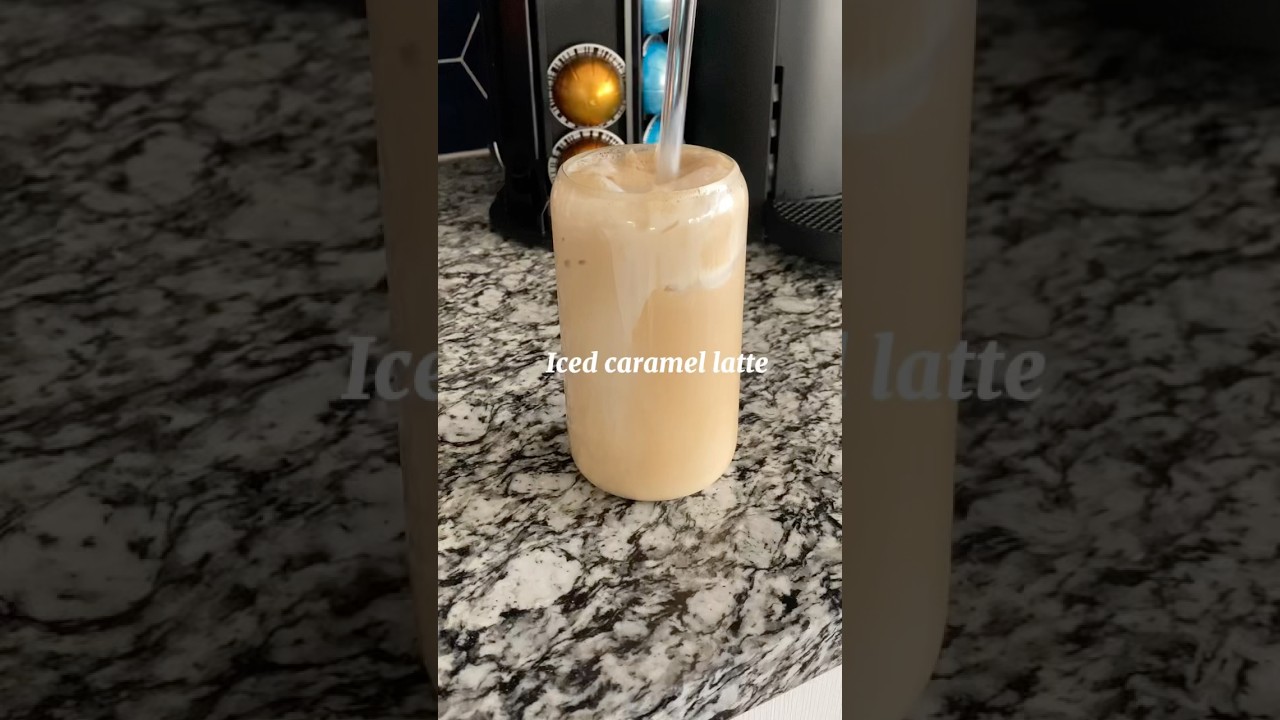 How to make an iced caramel latte 