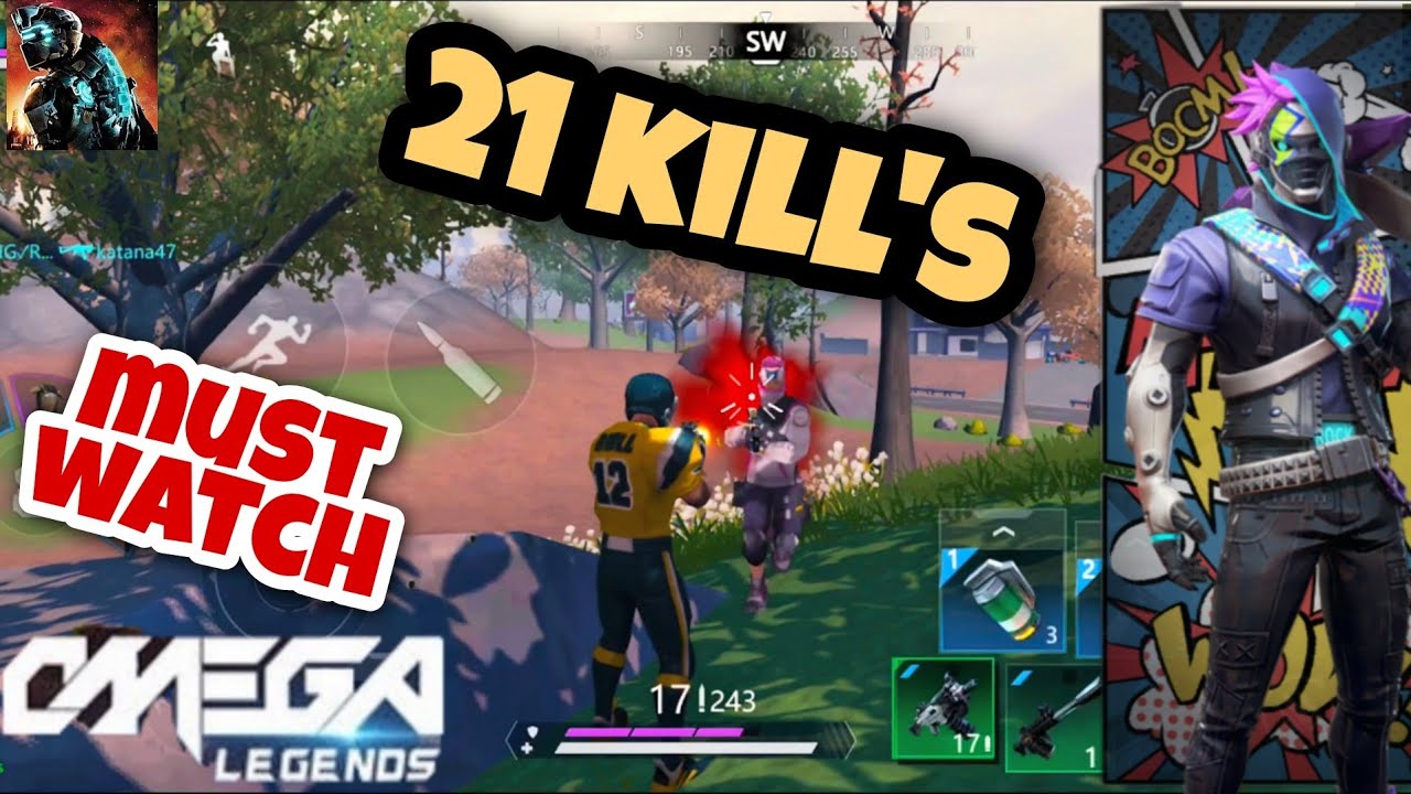 21 kill's in OMEGA LEGENDS ❤️ 